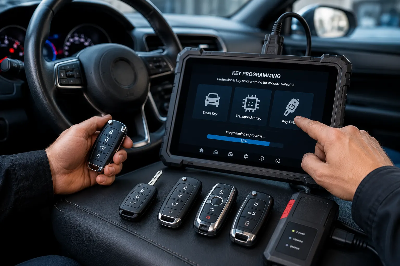 Smart key and key fob replacement equipment